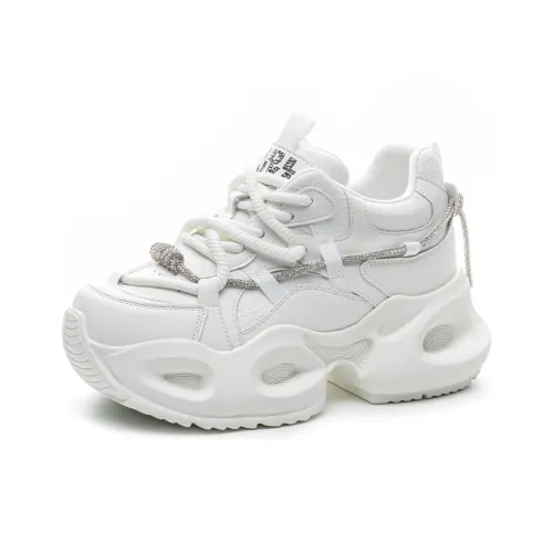 TKDIDIDIDI Устойчивые к истиранию увеличивающие высоту низкие топовые кроссовки с толстой подошвой женские