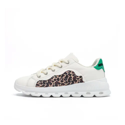 Singing Износостойкий Дышащий Легкий Низкий Топ Casual Унисекс Леопардовый принт Бежевый Зеленый