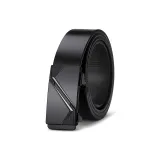 Черный с серебряной пряжкой