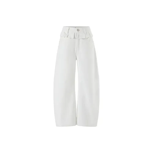 TSKIU Белые Женские Джинсы