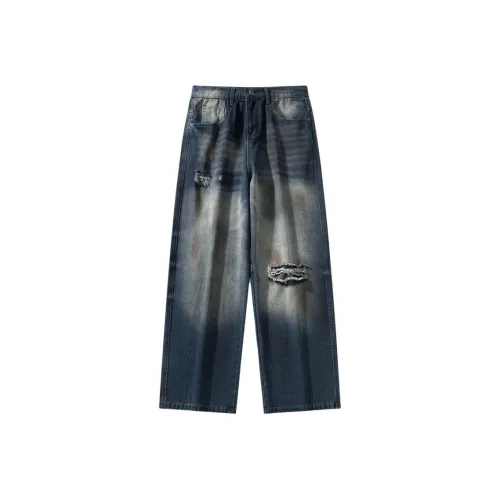 HKRXEC Бетонно-серый Мужские Джинсы