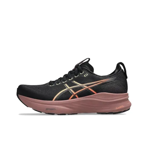Asics Gel KAYANO 32 Устойчивые к истиранию Низкие Кроссовки для Бега Женские Черный Фиолетовый Розовый