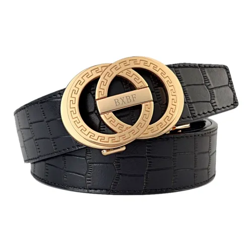 BANFU Ремни из натуральной коровьей кожи мужской черный ширина 3,5 см