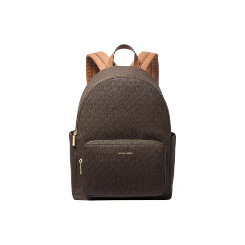 MICHAEL KORS Покрытый холст Рюкзак Большой Женский Коричневый