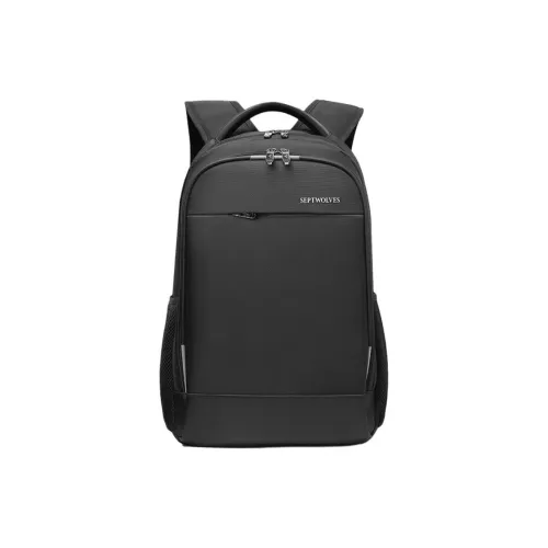 SEPTWOLVES Oxford Backpack Large Men's Black