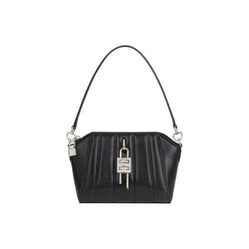 Givenchy Antigona Smooth Sheepskin And Patchwork Sheepskin Crossbody Bag Small Women's Black