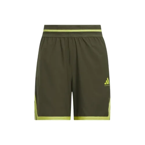 Adidas Повседневные шорты Женские Оливково-зеленый