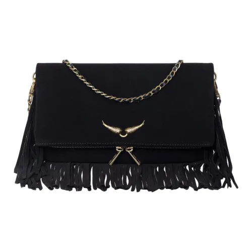 Zadig Voltaire Сумка через плечо из коровьей кожи стандартная женская черная