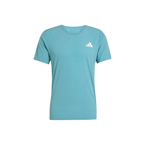 adidas Clothing Циановые Мужские T-Рубашки