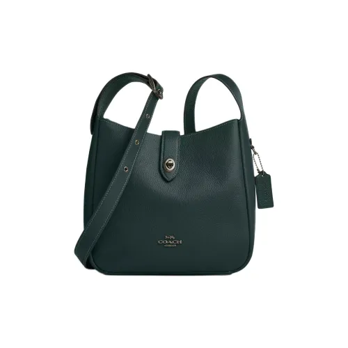 COACH Hadley Кожа Сумка через плечо Средняя Женская Темно-циановый