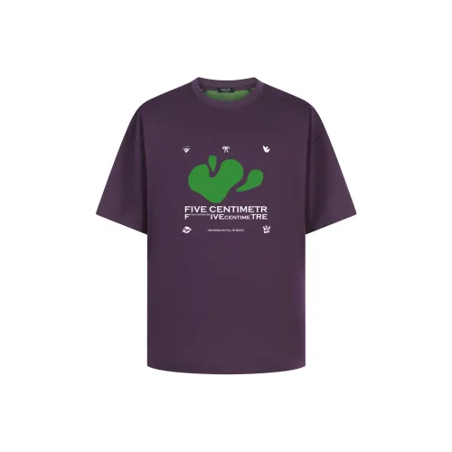 FIVE CM Темно-фиолетовый Зеленый Унисекс T-рубашки
