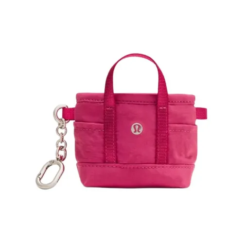 lululemon Переработанный нейлон Bag Charm Сумка Мерч Женские Розово-красный