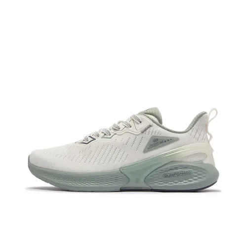 361° Устойчивый к истиранию Дышащий Низкий Топ Повседневные Беговые кроссовки Мужские Перо Белый Frost Цвет