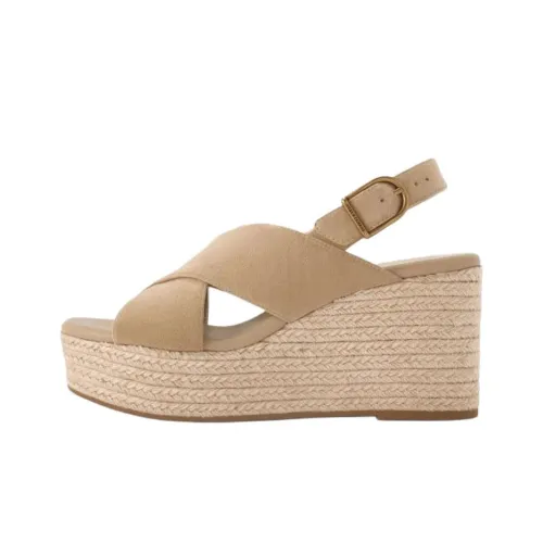 CHARLES KEITH Crossover Espadrille One Strap Sandals 8,2cm Women's Sand