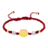 Красный дракон, фрукты, браслет-шнурок