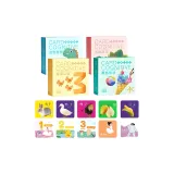 [4 коробки большой рекомендуемый размер] Животные + Фрукты и овощи + Числа + Цвет (экстра-большой утолщенный)
