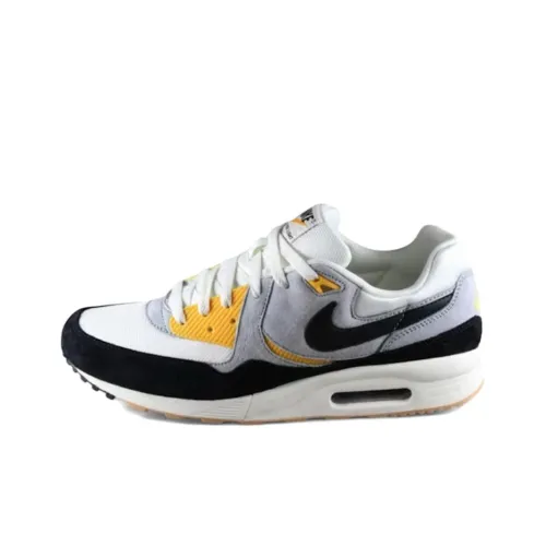 Nike Air Max Light Устойчивый к истиранию Низкий Топ Беговые кроссовки Мужские Белый Черный Серый