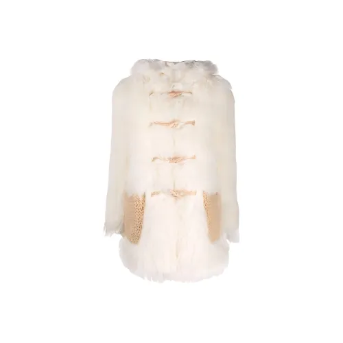 SAINT LAURENT Белые Женские Бархатные Куртки