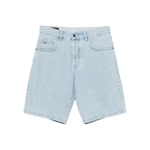 EMPORIO ARMANI Джинсовые шорты Мужские Светло-синие