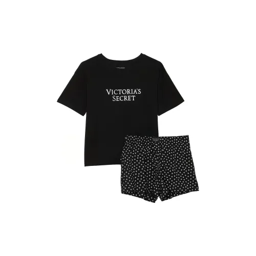Victoria's Secret Черный Hearts/Черный Женские Пижамные Комплекты