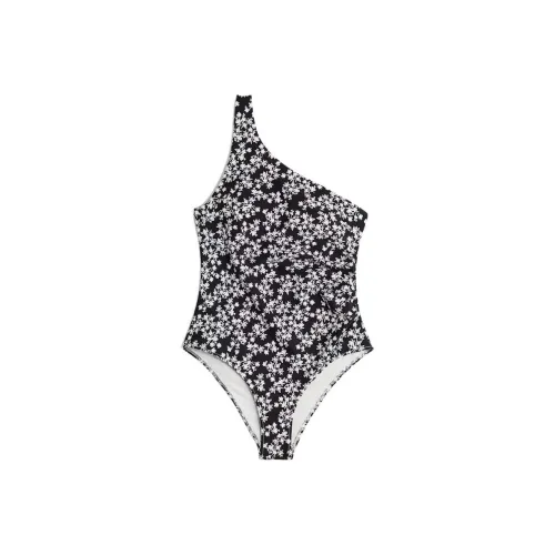 H&M Черный цветок Женские ван-пис купальники