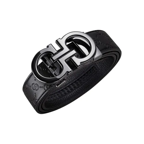 Cheekkiss Коровья кожа Тисненая Автоматическая застежка Кожаные ремни Мужской 3,5 см