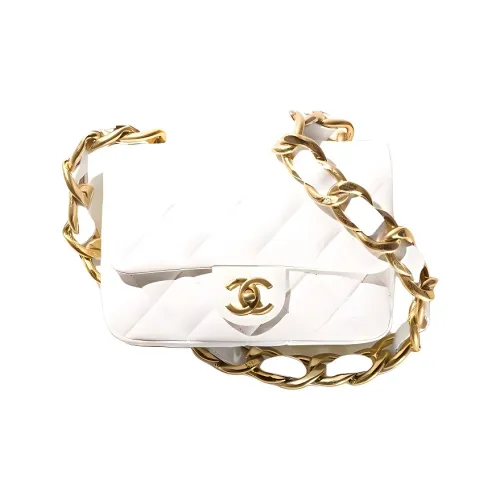 CHANEL Sheepskin Flap Bag Crossbody Bag Small Women's White CHANEL Овчина Сумка с клапаном Сумка через плечо Маленькая Женская Белая