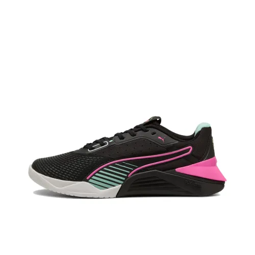 PUMA Trainer Fuse 4,0 Устойчивые к истиранию низкие кроссовки для тренировок женские черные розовые