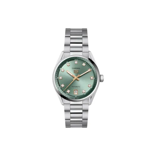 TAG Heuer Carrera Collection Автоматический Механический Механизм Женские Часы Зонт 36 мм Зеленый Циферблат