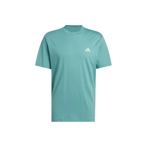 adidas Clothing Циановые Мужские T-Рубашки