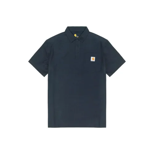 Carhartt Темно-синяя мужская поло