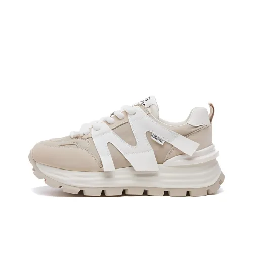 LINGPAO Дышащие Кроссовки с Низким Верхом и Толстой Подошвой для Увеличения Высоты Женские