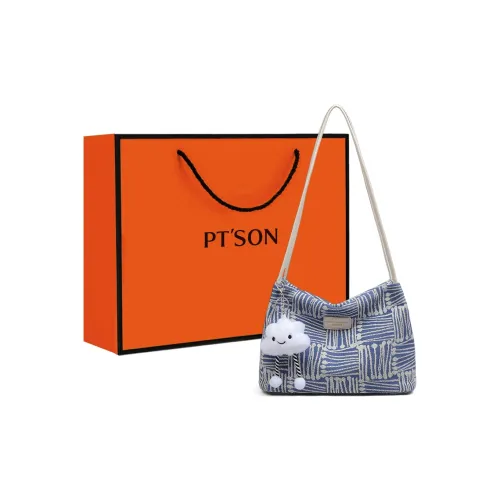 PT'SON Ткань Тоут Подмышечный Сумка на плечо Обычный Женский Синий