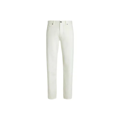 Ermenegildo Zegna Light Yellow Men's Jeans Эргенжильдо Зегна Светло-Желтые Мужские Джинсы