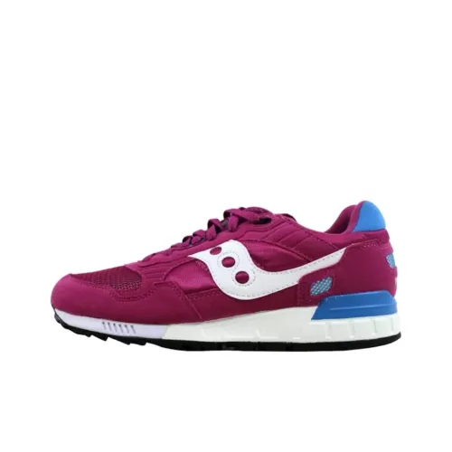 Saucony Shadow 5000 Устойчивые к истиранию Низкие Кроссовки для бега Женские Красные Синие Белые