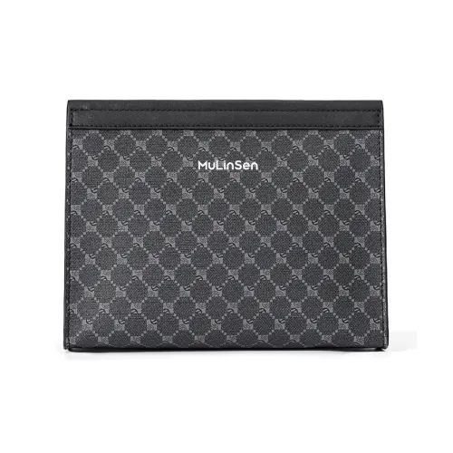 Mulinsen Полиэстер с ПУ (полиуретан) Клатч Мужской Узор Черный