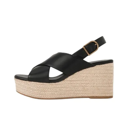 CHARLES KEITH Crossover Espadrille One Strap Sandals 8,2cm Women's Black CHARLES KEITH Crossover Espadrille One Ремешок Сандалии 8,2 см Женские Черные