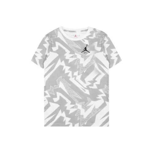 Джордан T Рубашка Серый Белый Дети Возраст 3-7 Лет