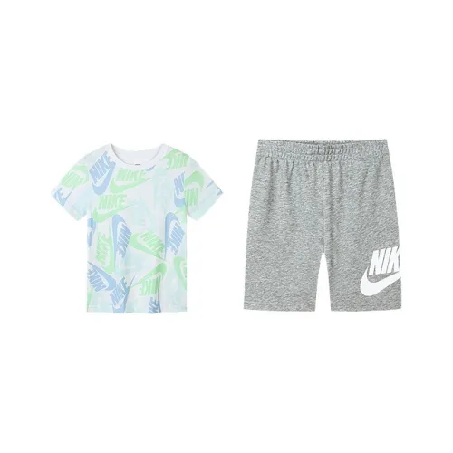 nike Повседневная спортивная одежда 2 предмета комплект Скальный серый для детей 3-7 лет