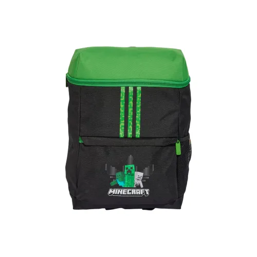 Adidas Originals Minecraft Коллаборация Полиэстер Рюкзак Детский Черный и Зеленый