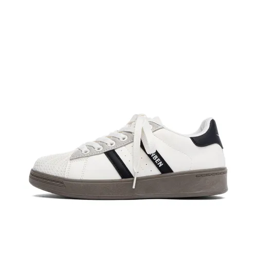 RENBEN Аbrasion Resistant Shock Absorbers Низкие Кроссовки для скейтбординга Женские Белые Черные