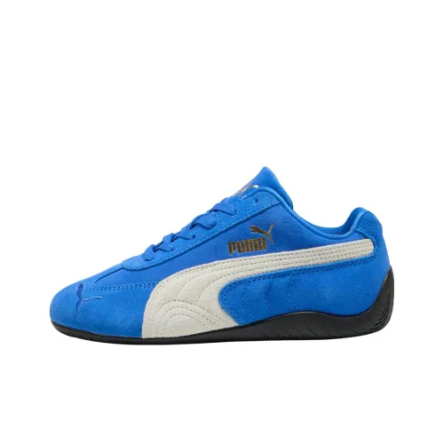 PUMA Speedcat Детская Повседневная Обувь Низкий Верх Гора Синий/Слоновая Кость Школьный Возраст