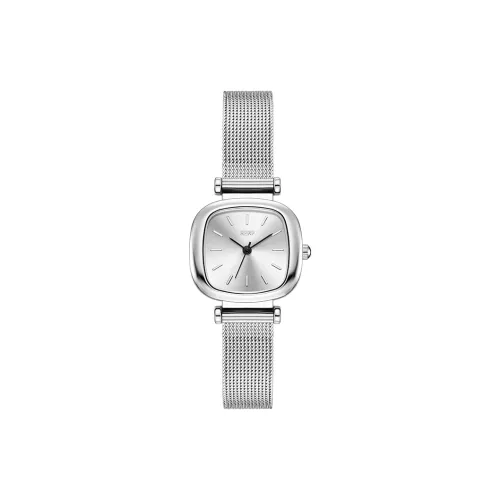 RERF Кварцевый механизм сплав ремешок женские часы серебристый циферблат