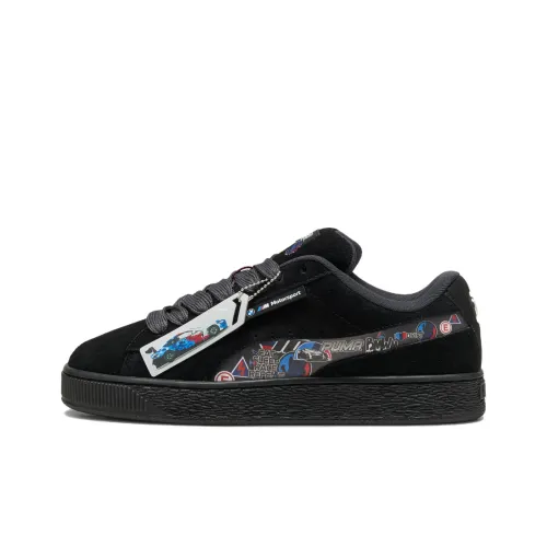 BMW M Motorsport X PUMA Suede XL Устойчивые к истиранию Низкие Кроссовки для скейтбординга Мужские Черные