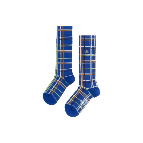Vivienne Westwood Синие Женские Носки MID до икры