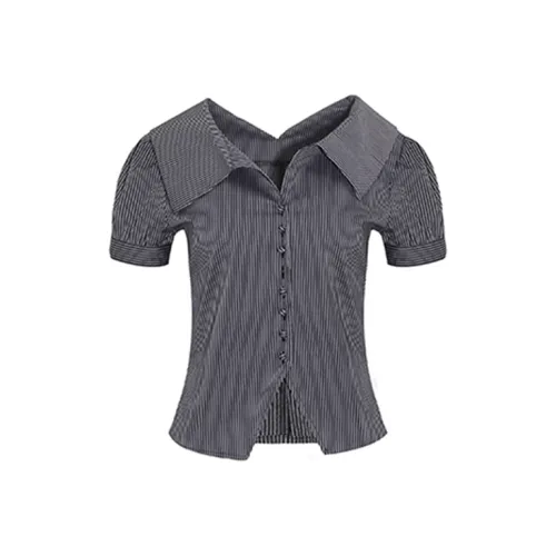 AURORA MUSE Черно-белые полосы Женские Рубашки