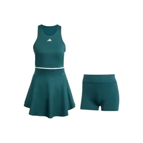 Adidas Теннис Комплект Женский Плющево-зеленый