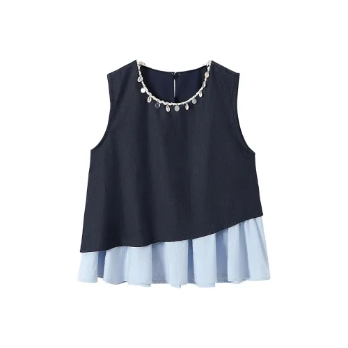 TOUCH Темно-синие Женские Майки