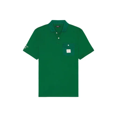 Malbon Golf Поло Мужское Зеленое