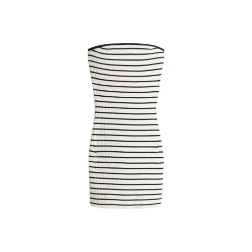 H&M Белые/Черные Женские Платья без рукавов